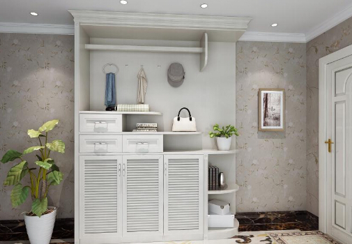 鞋柜装修设计效果图 西安梓桐装饰