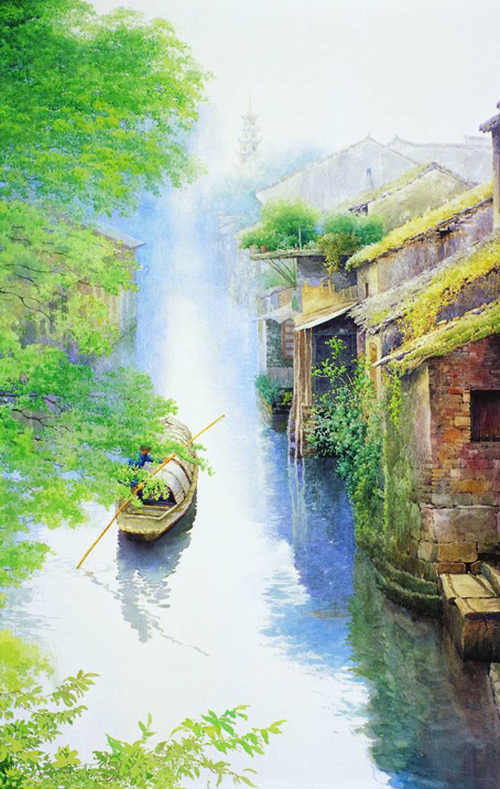 黄有维水彩画技法分享,黄有维的创作随笔之水彩最难的地方是什么