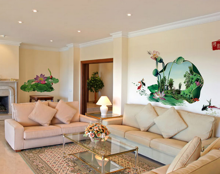 江西家庭彩绘设计南昌客厅墙绘公司选择雅美