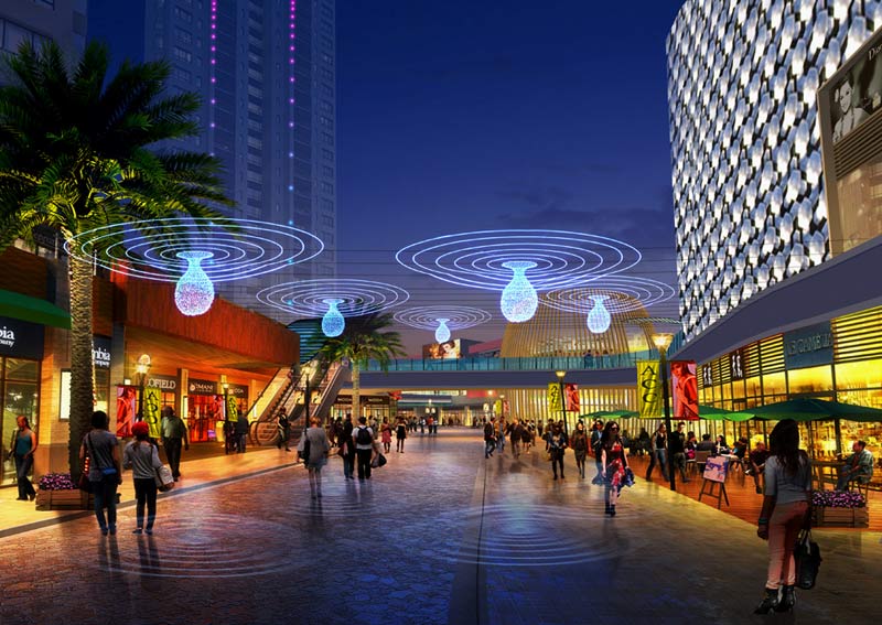 商业综合体亮化工程商业中心夜景照明商场建筑亮化设计引领亮化新风尚