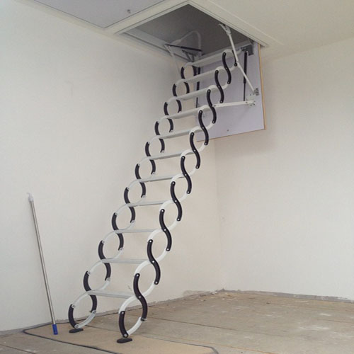 豪华半自动伸缩楼梯