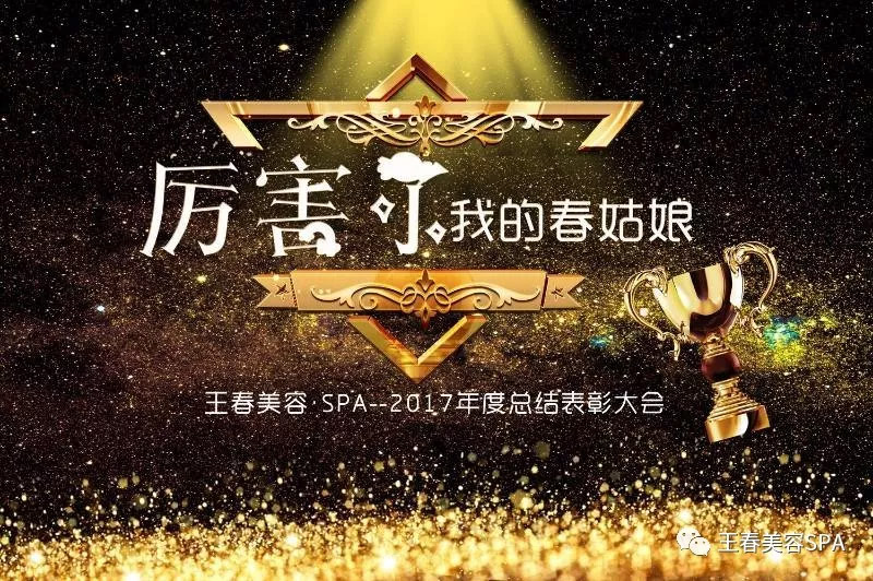 王春美容2017年度年终总结大会