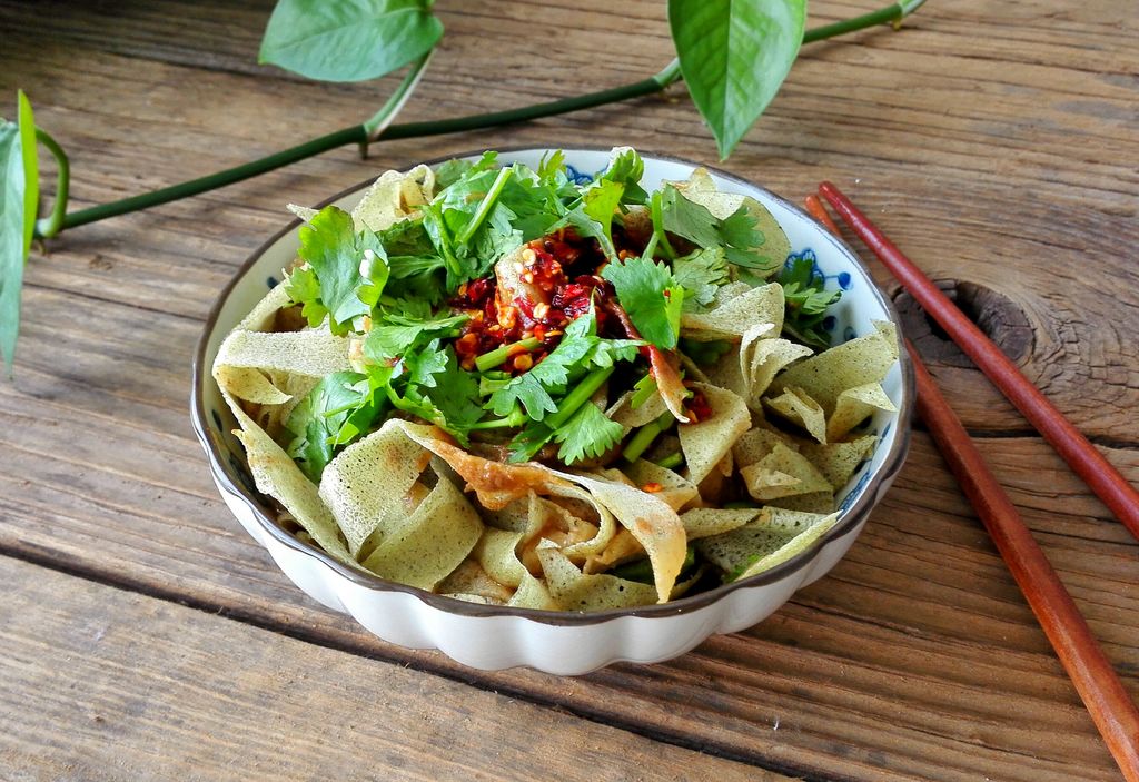 津城百姓爱的锅巴菜 来哏儿都的你尝试过吗