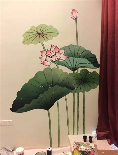 湛江背景墙手绘墙画公司-背景墙这样设计,让客厅瞬间亮起来