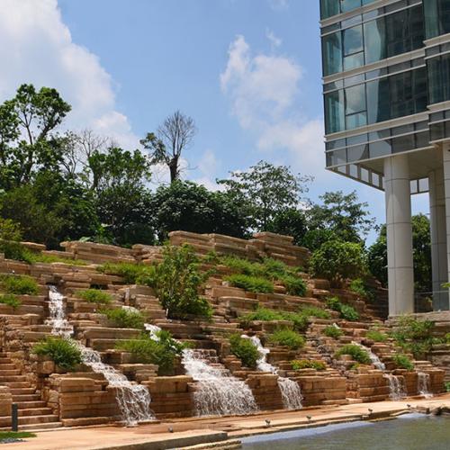 广州汇悦台叠水景观