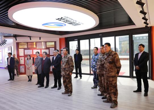 泰安军分区工作组来国泰科技检查调研